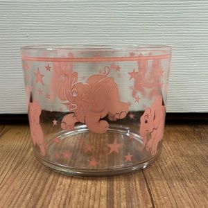 (2 for $25) Mid Century Hazel Atlas Pink Elephant Ice Bucket
